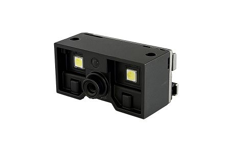 Compact embedded 2D barcode reader module with USB and UART interface options.