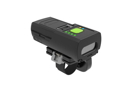 NRS-68L scanner for near-to-far warehouse barcode reading.
