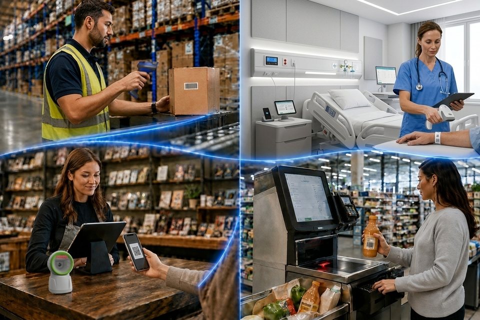 NUMA barcode scanning solutions for healthcare, logistics, retail, and kiosks