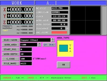 The AI automatic indexing function allows users to directly select the material and area to be machined. After inputting the machining depth and starting height, the system automatically searches for the optimal conditions.