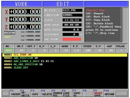 The user-friendly interface is easy to operate and includes features such as orbit, vector, and multi-hole rectangular machining functions.