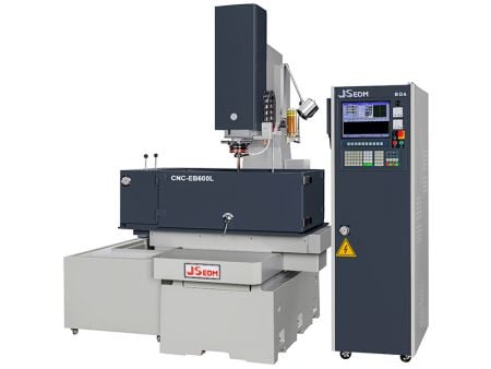 Moving Table-Type CNC EDM XYZ Travel 400 / 300 / 300 - The EB600L is an economical CNC EDM machine, suitable for machining small plastic molds, such as molds for automotive parts and food containers.