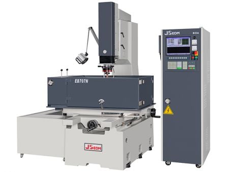 Moving Table-Type ZNC EDM XYZ Travel 500 / 400 / 200 - The EB707N is a ZNC EDM machine which is larger than the EB606N, offering bigger machining space and a wider range of applications.