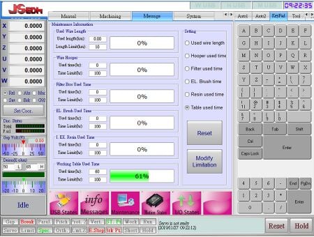 Time-based maintenance records enable customers to replace consumables at routine time, enhancing machining stability.