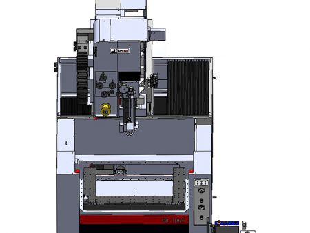 The double-opening oil tank door allows users to easily load and unload materials and align molds.