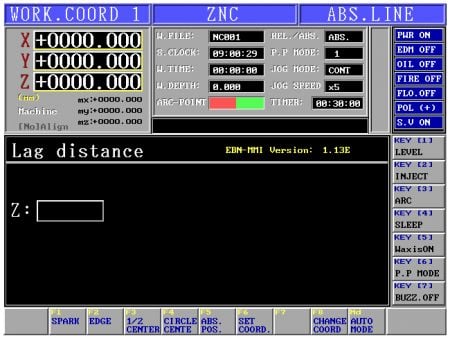 Machining conditions and depth input are displayed on a single screen, allowing users to grasp the information immediately.