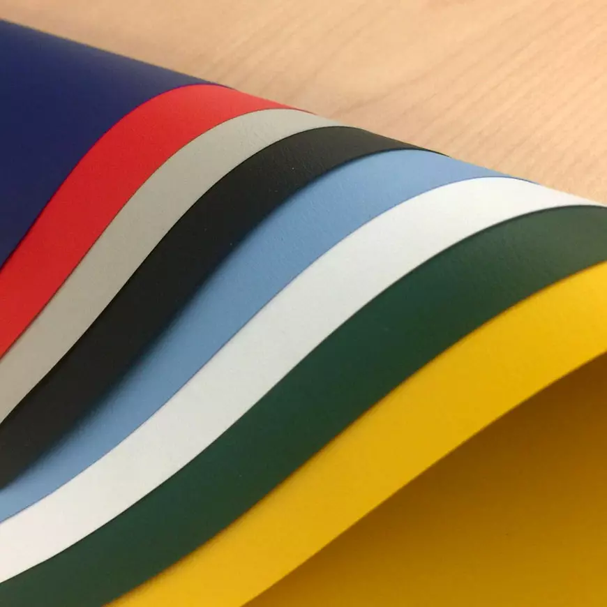 Opaque Textured PVC Sheet Embossed PVC Sheet Rolls Over 35 Years