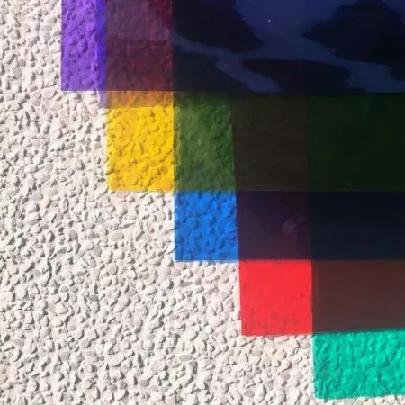 ورق PVC رنگی فوق شفاف