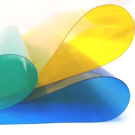 Hoja de PVC transparente de colores - Rollos de láminas de PVC transparente de colores