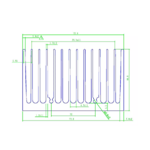 Disipador de calor de aluminio SA-S123 para sistemas de control industrial