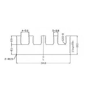 Disipador de calor de aluminio SA-S132 para equipos eléctricos