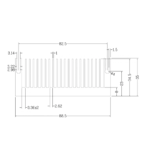 SA-S279 Aluminium Koellichaam voor Industriële LED Verlichting