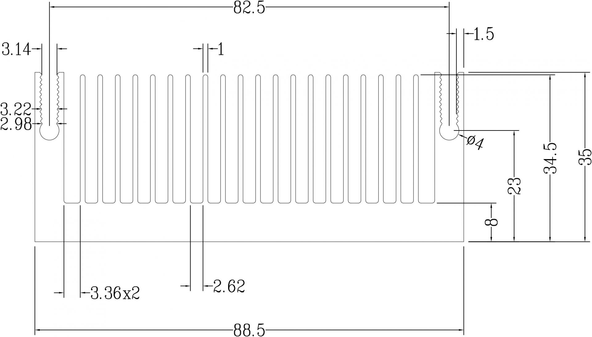 Dissipatore di calore per illuminazione LED industriale