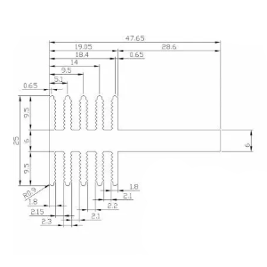 Disipador de Calor de Aluminio SA-S303 para Sistemas de Prueba