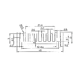 Disipador de Calor de Aluminio SA-S322 para Dispositivos de Iluminación