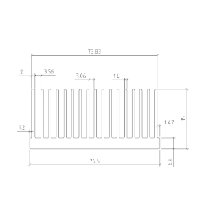 Disipador de calor de aluminio SA-S334 para aplicaciones mecánicas electrónicas