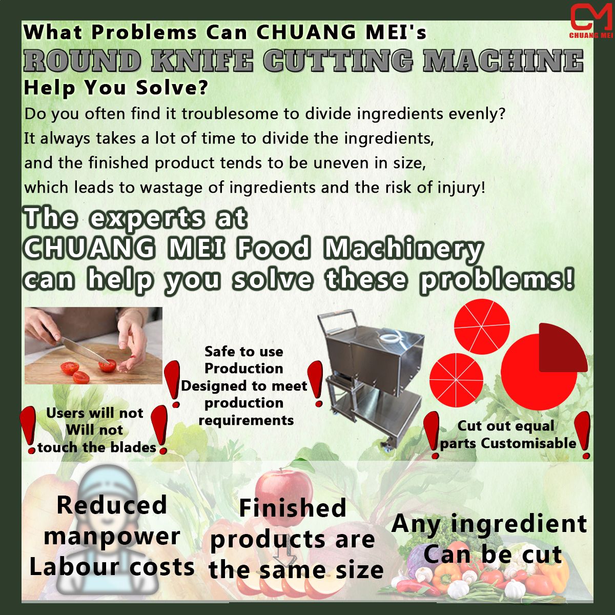 What problems can CHUANG MEI's Round Knife Cutting Machine help you solve?