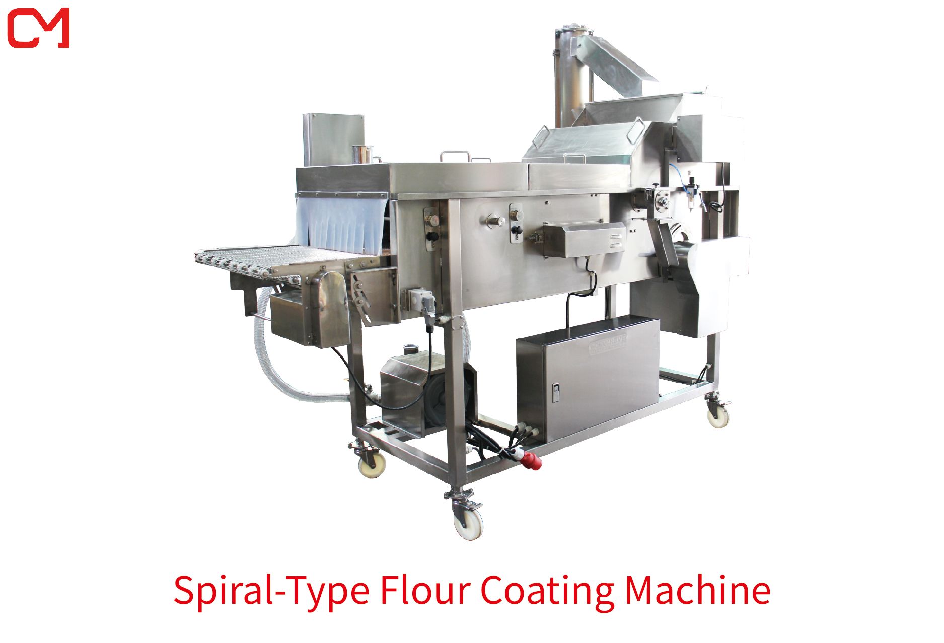 Flour Coating Machine - Rotary-Type Flour Coating Machine, Spiral-Type ...
