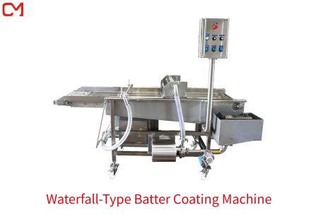 Máy phủ bột kiểu thác nước.