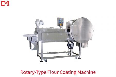 Máquina de recubrimiento de harina tipo rotativo.