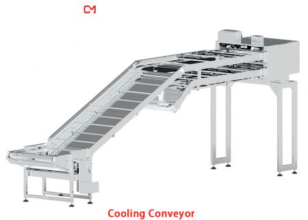 Cooling Conveyor - Stainless Steel Belt Cooling Conveyor.