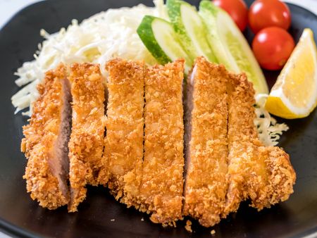 Aplicación de chuleta de cerdo frita para máquina de recubrimiento de harina