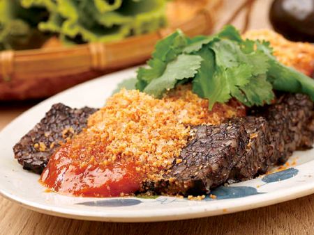 Application of pig blood gao for Food Cutting Machine