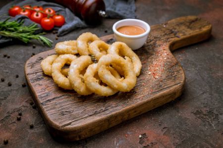 Línea de producción de calamares fritos - Calamares fritos, Calamares dorados, Calamares de calamar, Propuesta de planificación de producción y aplicación de equipos de calamares fritos