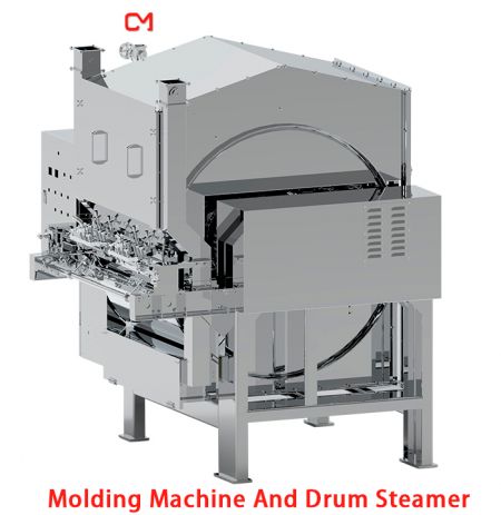 Molding Machine and Drum Steamer - Crab Flavor Maturing Machine.