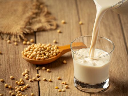 オープンタイプ連続調理機における豆乳の応用