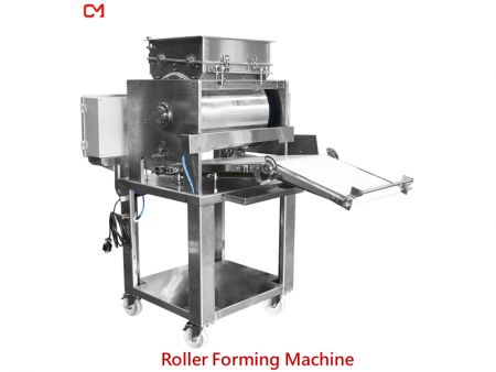 Máquina formadora de alimentos con rodillo.