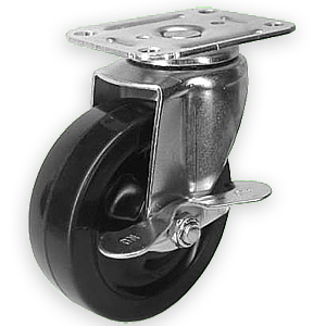 Ruedas giratorias de placa superior de 5 x 1-1/4 con ruedas de goma suave, Fabricante de discos de hockey sobre hielo