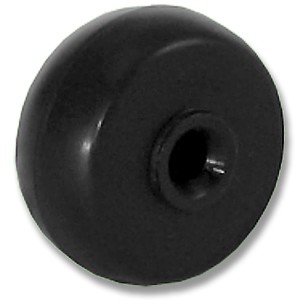 Ruote in gomma nera per asse da 27 mm - Ruote in gomma nera per asse da 27 mm
