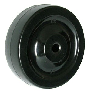 4" x 1-1/4" Solid Soft Rubber Hjul - 4" x 1-1/4" Solid Soft Rubber Hjul