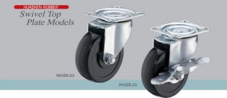 Model Roda Caster dengan Plat Pemutar - Pabrik Roda Caster dengan Plat Pemutar dan Ban Karet