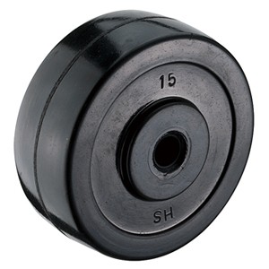 2-1/2" x 1" Solid Soft Rubber Wheels