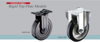 Rigid Top Plate Models - Rigid Top Plate Casters With Rubber Wheels manufacturing