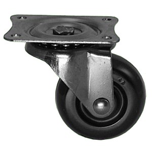 50mm Swivel Top Plate Casters With Soft Rubber Wheels - 50mm Swivel Top Plate Casters With Soft Rubber Wheels