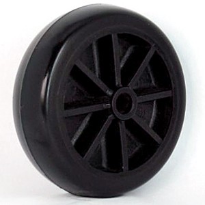 84mm massieve rubberen wielen op plastic naaf - 84mm massieve rubberen wielen op plastic naaf