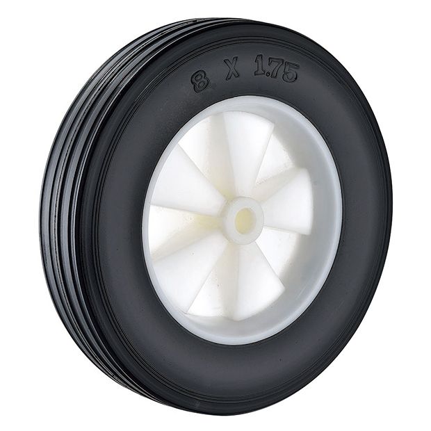 Solid Rubber Wheels with Plastic Hub