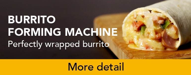 Maskine til dannelse af burrito
