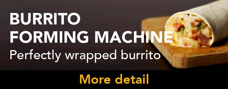 Stroj na formovanie burritos