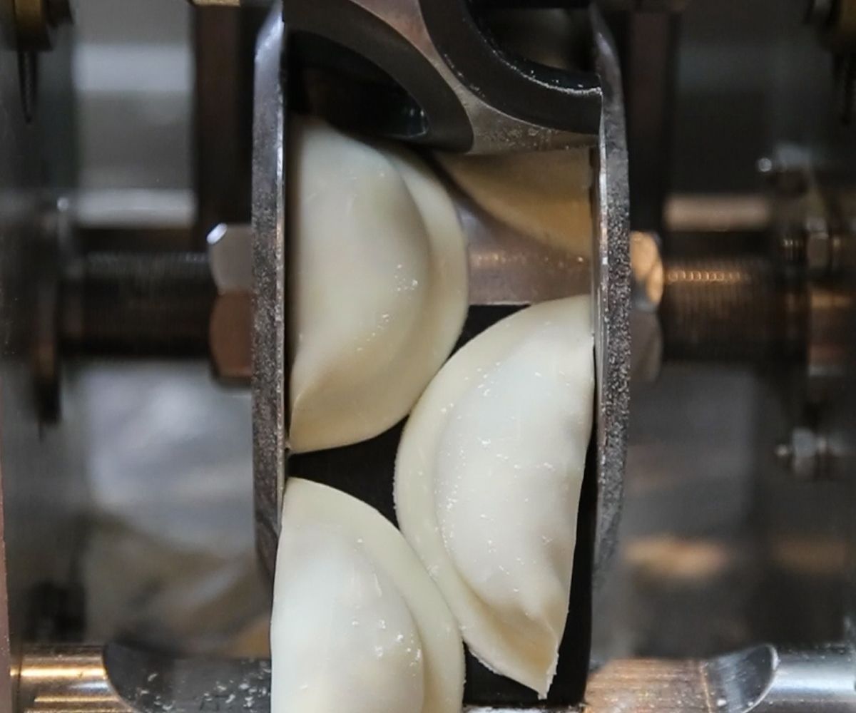 Equipo de producción automática de empanadillas diseñado con un molde de  formación personalizado