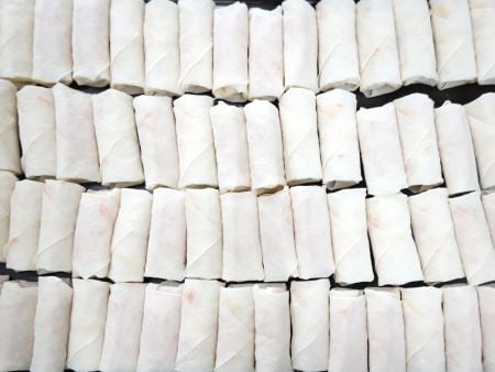 8.5cm long Spring Rolls produced in large quantities