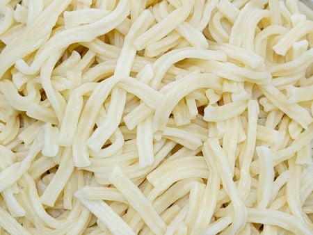 Gli spaghetti prodotti dalla macchina di ANKO rimangono consistenti dopo la cottura