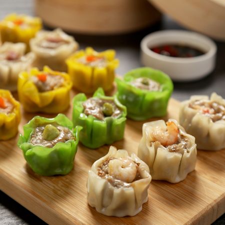 ANKO shumai maker can decorate shumai with granules