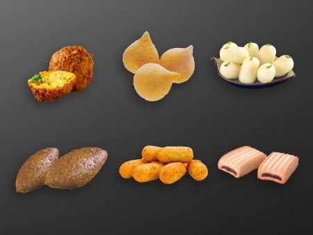 A Máquina de Enchimento e Moldagem Automática da ANKO pode produzir muitos tipos diferentes de produtos alimentícios
