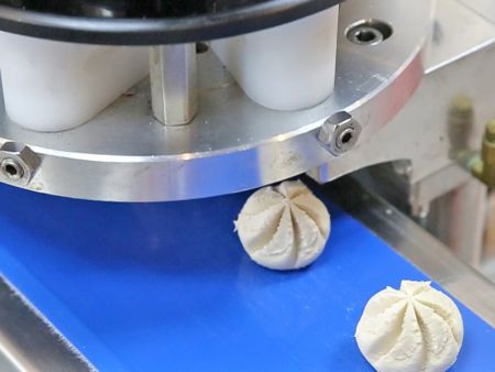 Char Siu Bao made with special carving molds