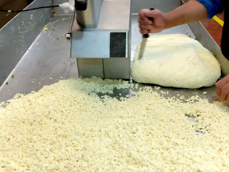 Handmade Paneer (cheese curd) filling