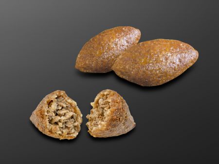 Kibbeh is made with an oval shaped mold